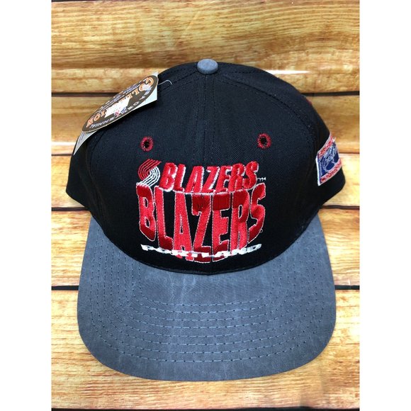 NWT NOS Vintage PORTLAND BLAZERS TRAIL 100th Centennial NBA Snapback Hat (d36) - Picture 1 of 9